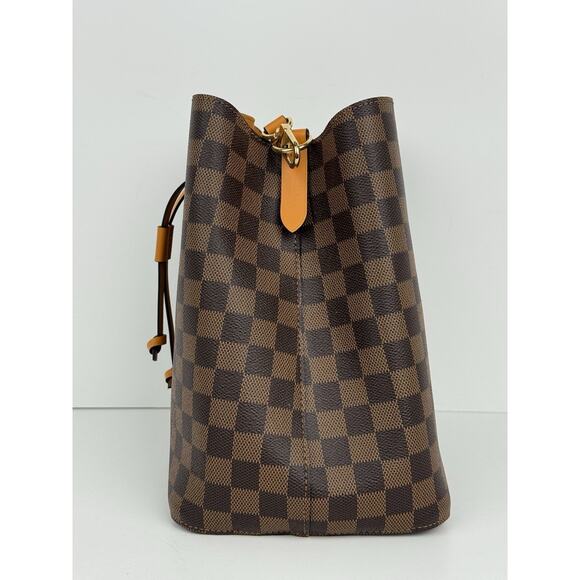 Louis Vuitton Damier Ebene Néonoé MM Shoulder Bag with Gold Hardware - Picture 3 of 16